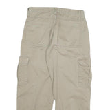 DICKIES Mens Cotton Blend Beige Workwear Regular Fit Cargo Trousers W32 L30