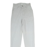 H.I.S Mens Slim Jeans White Cotton Blend Zip W25 L29 Casual Classic Fit