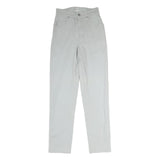 H.I.S Mens Slim Jeans White Cotton Blend Zip W25 L29 Casual Classic Fit