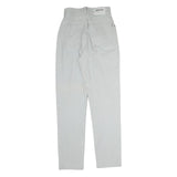 H.I.S Mens Slim Jeans White Cotton Blend Zip W25 L29 Casual Classic Fit