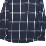 CHARLES VOGELE Womens Blue Check Shirt M Button Front Casual Long Sleeve
