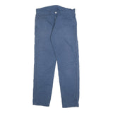 CARHARTT Mens Cotton Blue Regular Straight Trousers Zip W32 L31 Classic Workwear