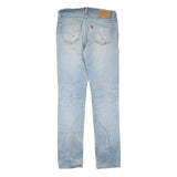LEVI'S 511 Slim Womens Jeans Light Blue Regular Fit Denim W34 L34 Zip Cotton