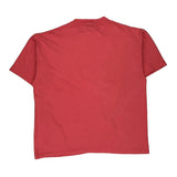 Kansas Cal Cru Single Stitch T-Shirt - XL Red Cotton