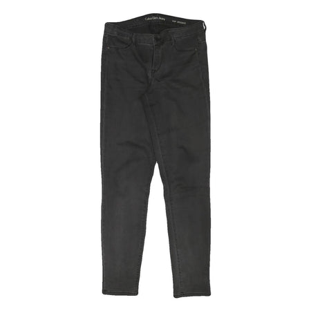 CALVIN KLEIN JEANS Womens Black Slim Skinny Denim Woven W30 L30 Stretch Zip