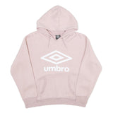 UMBRO Womens Pink Hoodie L Cotton Blend Casual Oversized Comfort Style