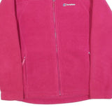BERGHAUS Womens Pink Jacket L Polyester Fleece Outdoor Zip Pockets