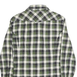 DIESEL Mens Green & Black Check Shirt S Casual Cotton Long Sleeve Buttons