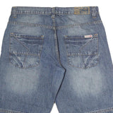 JEANS LINE Mens Shorts Blue Denim M W36 Casual Cotton Comfortable
