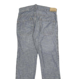 CALVIN KLEIN JEANS Mens Relaxed Blue Denim Light W32 L34 Casual Zip