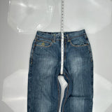 Eight 732 Graphic Jeans - 33W 33L Yellow Cotton