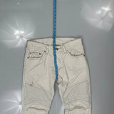 True Religion Contrast Stitch Jeans - 33W 33L White Cotton