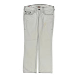 True Religion Contrast Stitch Jeans - 38W 32L White Cotton