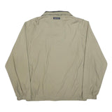 NAUTICA Mens Beige Zip Jacket M Polyester Plain Lightweight Casual