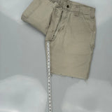 Carhartt Carpenter Shorts - 30W 9L Beige Cotton