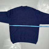 Blank Unbranded Sweatshirt - Large Navy Cotton Blend
