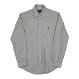 Ralph Lauren Checked Shirt - Small White Cotton