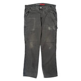 Dickies Double Knee Carpenter Pants - 36W 32L Gray Cotton Blend
