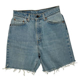 Levis Denim Shorts - 28W UK 8 Light Wash Cotton