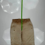 Carhartt Double Knee Dungarees - 32W 30L Beige Cotton