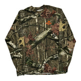 Mossy Oak Camo Long Sleeve T-Shirt - Medium Camo Cotton