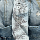 Levis Denim Shorts - 29W UK 10 Light Wash Denim