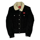 Dickies Sherpa Lined Cord Jacket - Small Black Corduroy