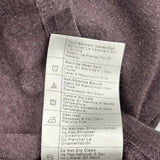 Carhartt Long Sleeve T-Shirt - Large Burgundy Cotton Blend