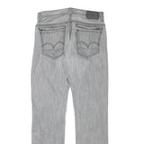 LEVI'S Mens Slim Light Grey Denim Jeans W32 L34 Zip Closure Classic Fit Casual