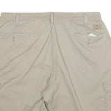 CARHARTT Mens Shorts Beige Cargo Cotton Blend 2XL W34 Workwear Casual