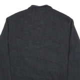CALVIN KLEIN JEANS Mens Black Patterned Jumper Full Zip Crew Neck Basic Knit XL