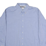 TOMMY HILFIGER Mens Blue Cotton Button-Down Shirt XL Classic Summer Look