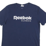 REEBOK Womens Blue Classic T-Shirt M Short Sleeve Crew Neck Cotton Blend