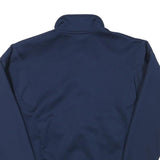 ADIDAS Mens Navy Blue Jacket S Polyester Blend Zip Plain Sportswear