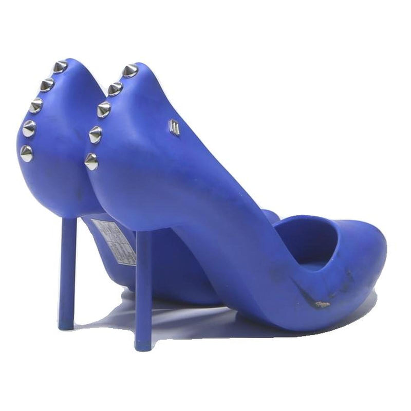 MELISSA Womens Blue Synthetic Peep Toe Stiletto Heels UK 5 Fashion High