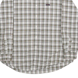 CHAPS RALPH LAUREN Mens White & Green Check Shirt XL Button-Down Collar Casual