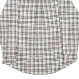 CHAPS RALPH LAUREN Mens White & Green Check Shirt XL Button-Down Collar Casual