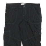 NO BOUNDARIES Womens Black Cargo Cotton Blend Shorts M W30 Casual Pocketed