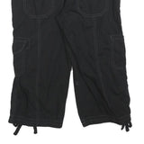 NO BOUNDARIES Womens Black Cargo Cotton Blend Shorts M W30 Casual Pocketed