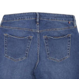 TOMMY HILFIGER Womens Shorts Blue Denim Casual M W28 Folded Hem Pocket Details