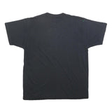 Womens Black Fish Graphic T-Shirt L Short Sleeve Crew Neck Cotton Blend