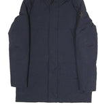 NAPAPIJRI Mens Navy Blue Outdoor Jacket S Polyester Blend Hooded Zip Casual Coat