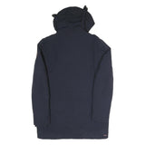 NAPAPIJRI Mens Navy Blue Outdoor Jacket S Polyester Blend Hooded Zip Casual Coat