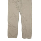 LEVI'S Mens Regular Fit Beige Cotton Blend Zip Trousers W36 L32 Classic Casual