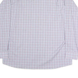 TOMMY HILFIGER Mens Blue & Pink Check Shirt XL Classic Cotton Long Sleeve Casual