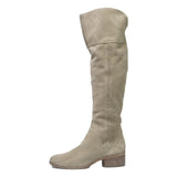 VINCE CAMUTO Womens Knee High Leather Beige Boots UK 9 Stylish Comfortable