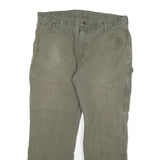 DICKIES Mens Cotton Blend Regular Fit Utility Trousers Olive W38 L30 Workwear