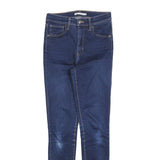 LEVI'S Womens Jeans Blue Slim Skinny Denim Medium W28 L32 Stretch Zip