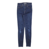 LEVI'S Womens Jeans Blue Slim Skinny Denim Medium W28 L32 Stretch Zip