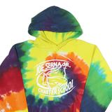 PORT & COMPANY Mens Yellow & Multi Tie Dye Hoodie M Joe Serna Jr Charter School